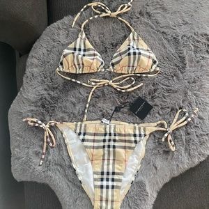 Authentic Burberry London Nova (checker) print bikini